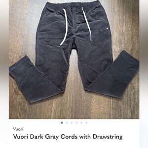 Vuori Charcoal Corduroy women’s Pants